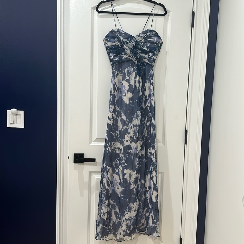 Amsale silk maxi dress